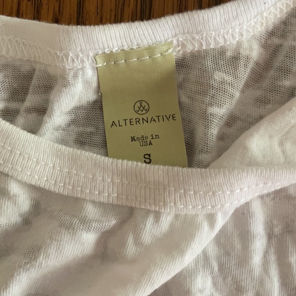 Never worn Alternative Apparel white burnout tank top - Picture 3 of 3